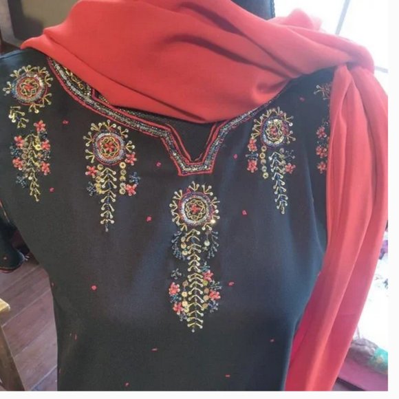 Tomatoo Dresses & Skirts - NWT Womens Pakistani Indian Kurta Dupatta Dress W/ Shawl
